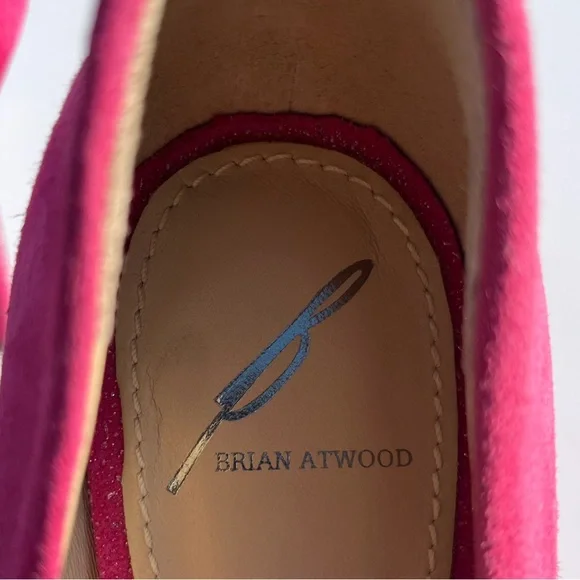 Brian Atwood Fuchsia platform heels - Picture 3 of 7